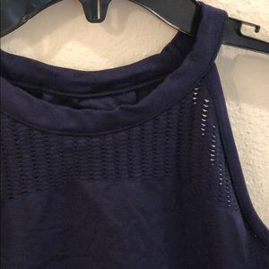 Navy Athleta fitness top
